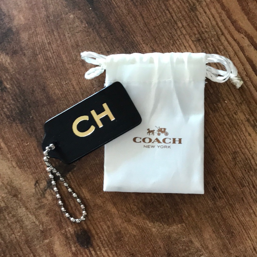 Coach CH Monogramed Bag Tag